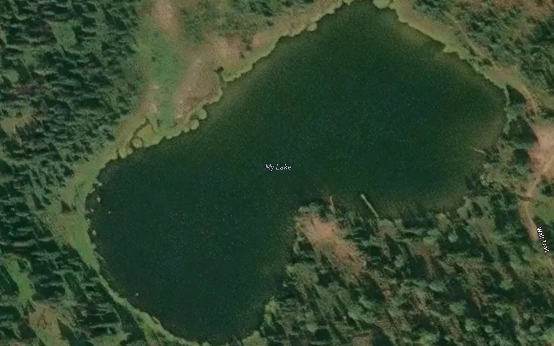 Satellite map of the My Lake