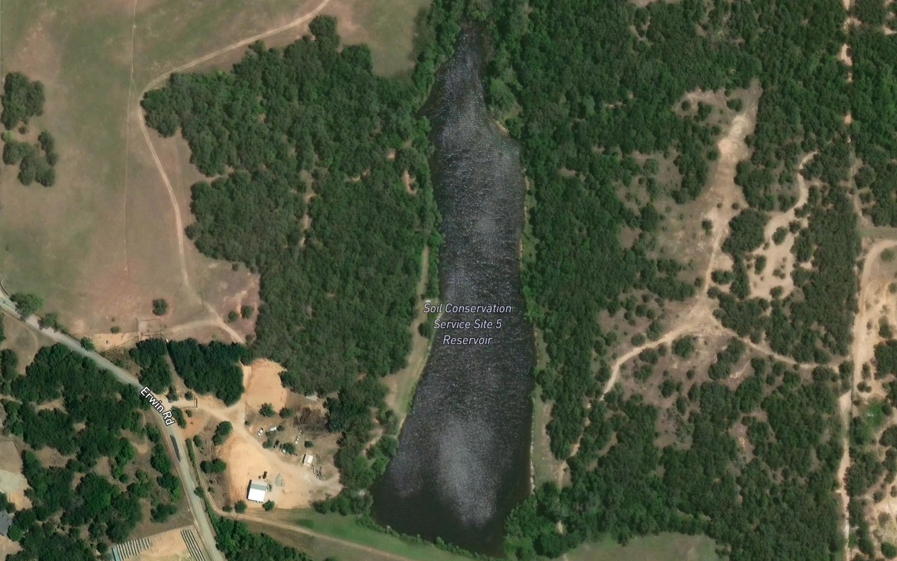Satellite map of the Reservoir Number Five
