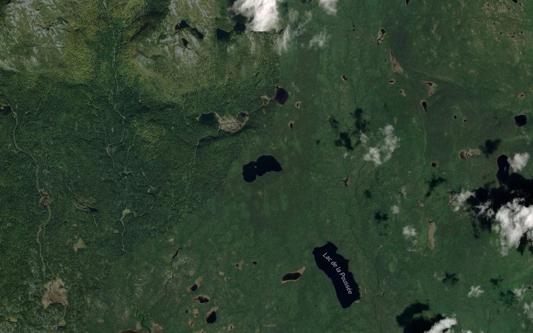 Satellite map of the Lac du Frein
