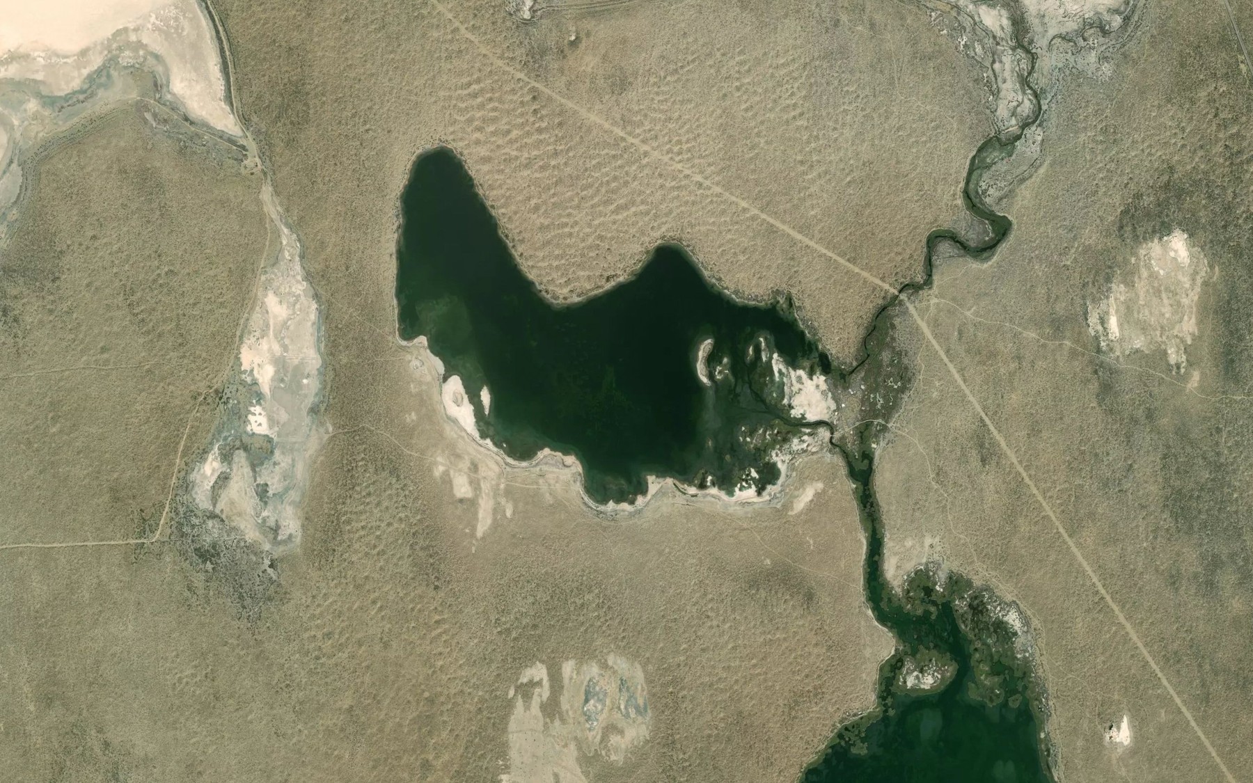 Satellite map of the Jideko'l Ko'li