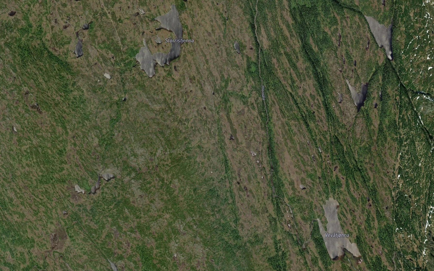 Satellite map of the Nyvollbekken