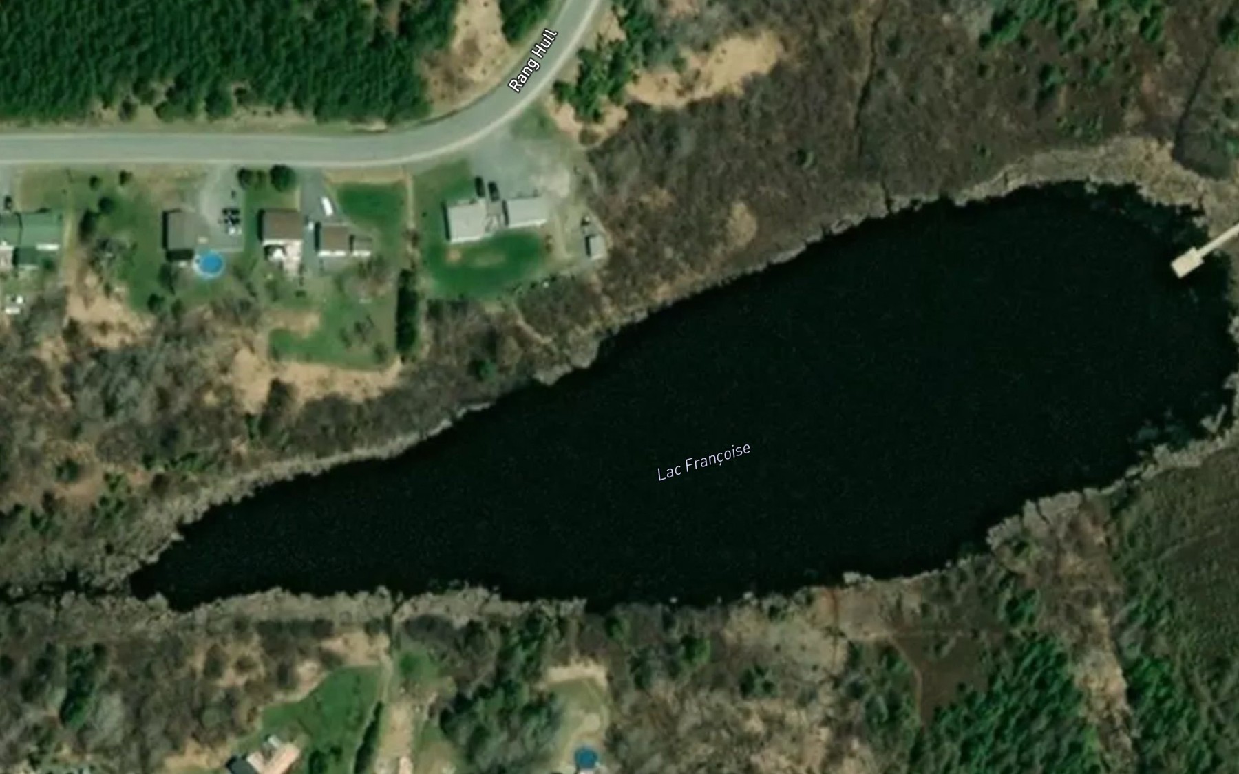 Satellite map of the Lac Francoise
