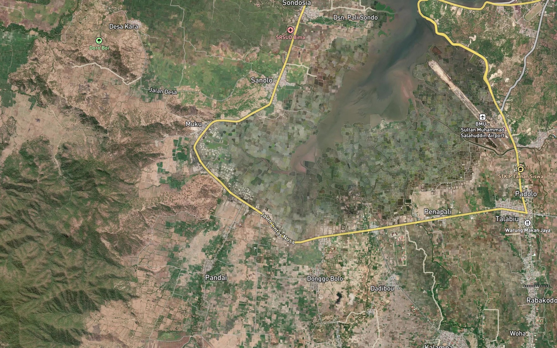 Satellite map of the Sori Pandai