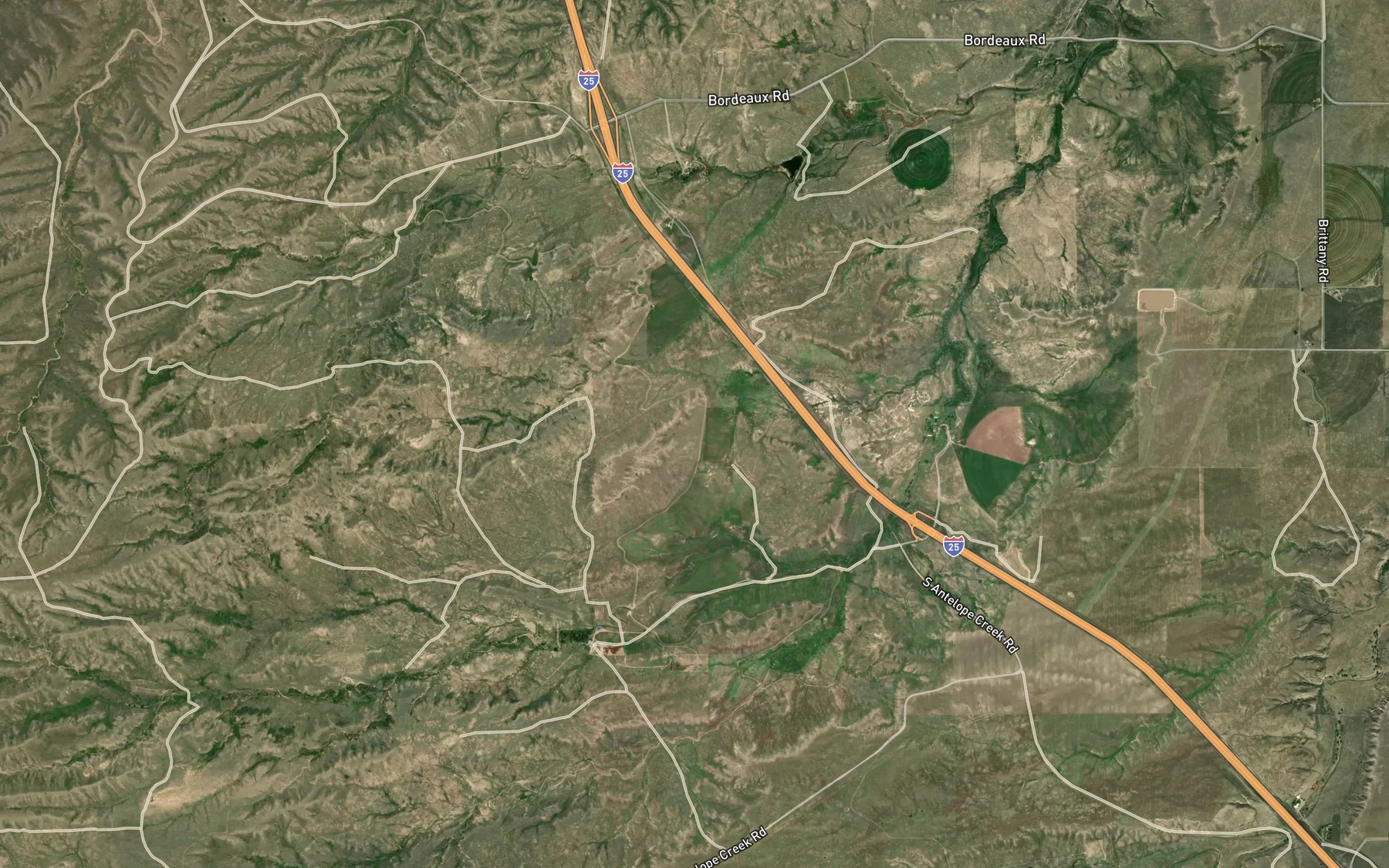 Satellite map of the Bordeaux Canal