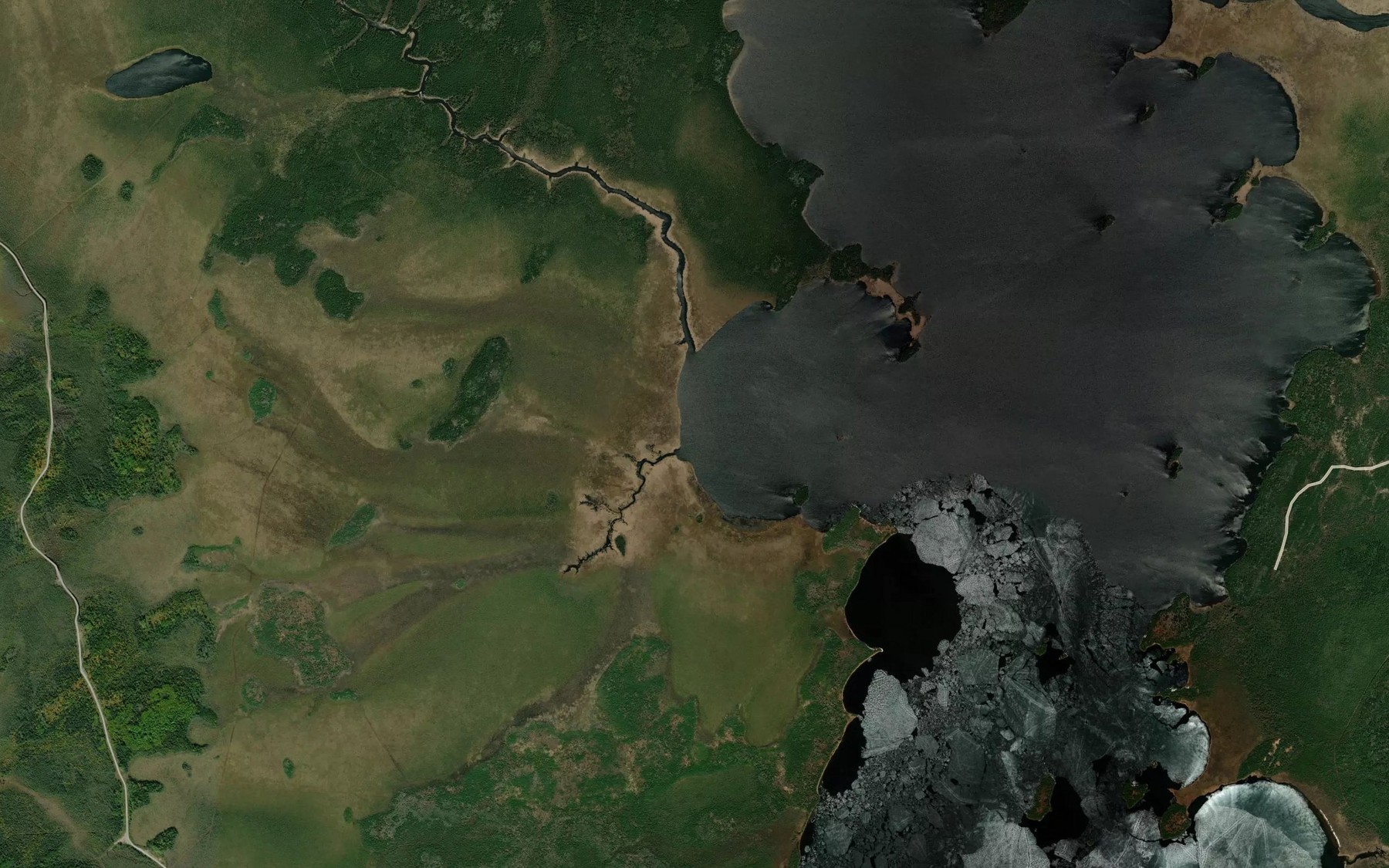 Satellite map of the McKay Creek