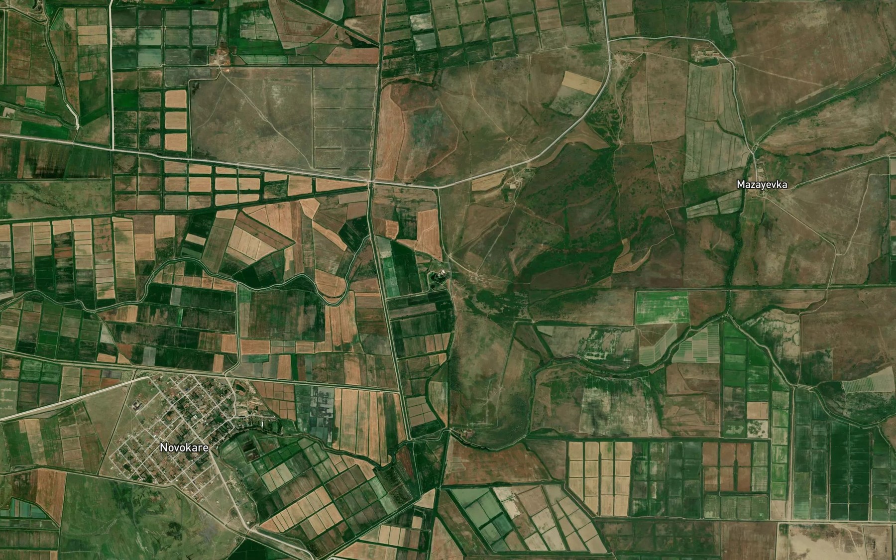 Satellite map of the Novyy Kanal