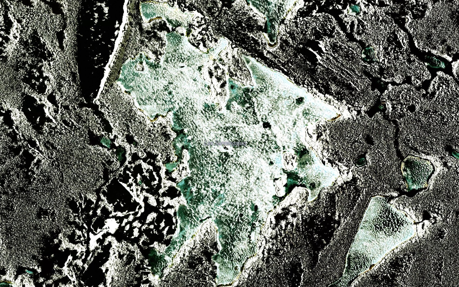 Satellite map of the Lac Sanningajuq