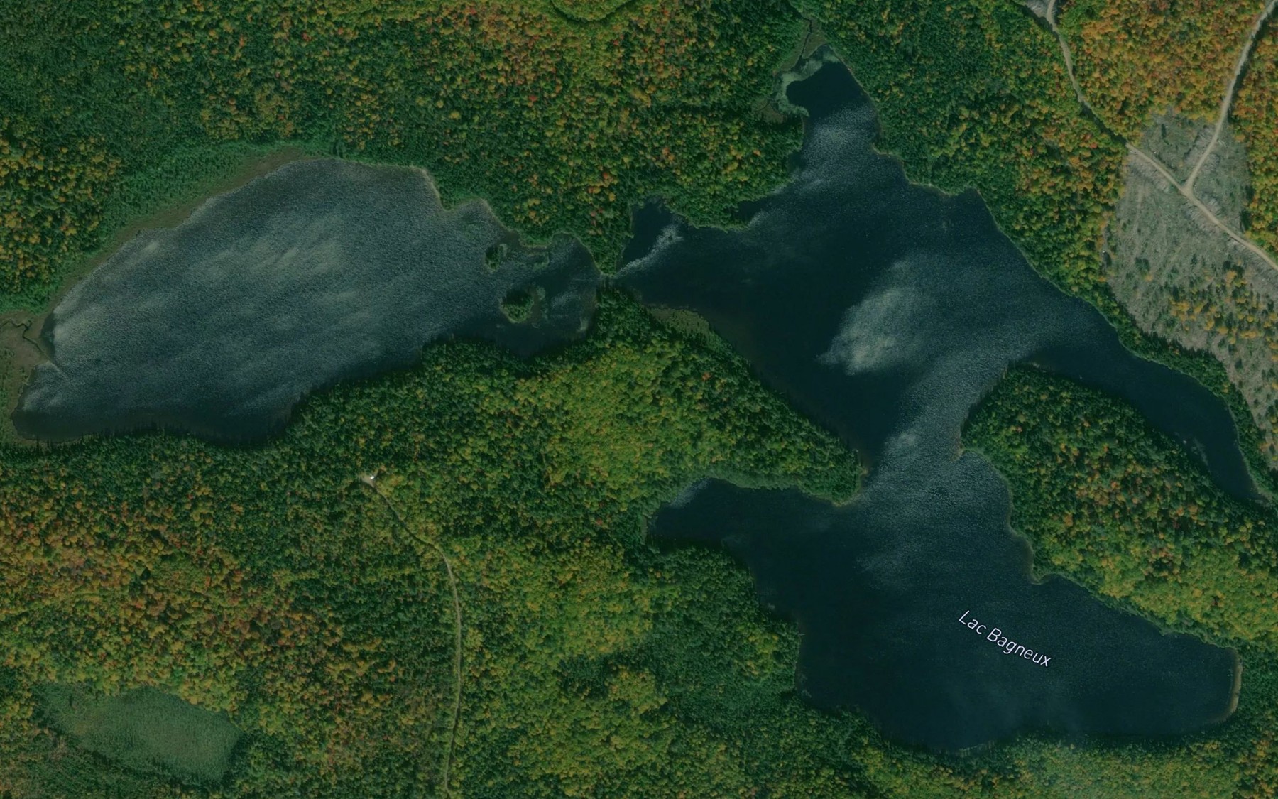 Satellite map of the Lac Bagneux