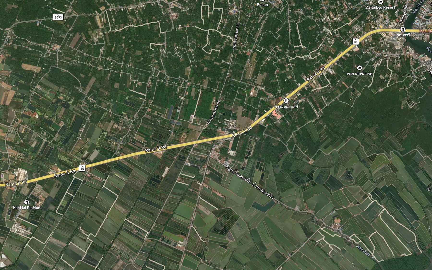 Satellite map of the Khlong Prachachon Chuen