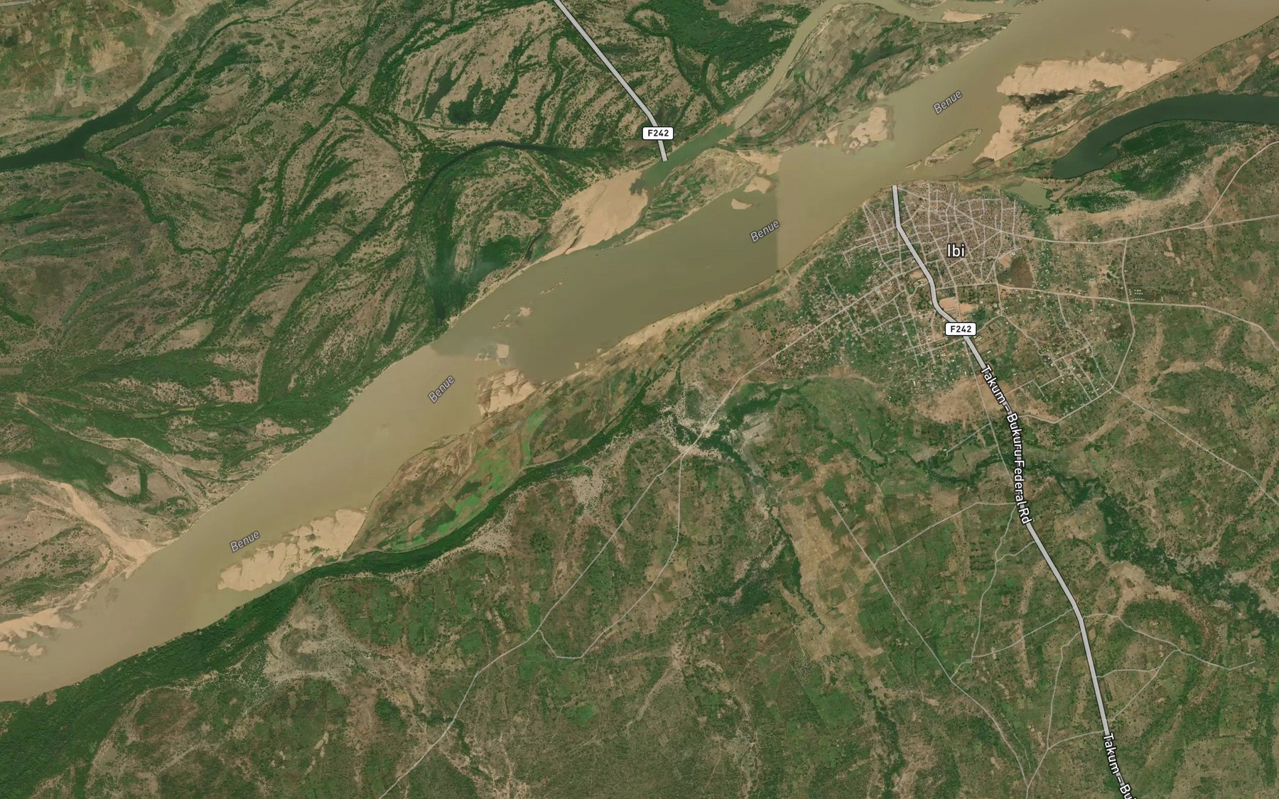 Satellite map of the River Rafin Soja