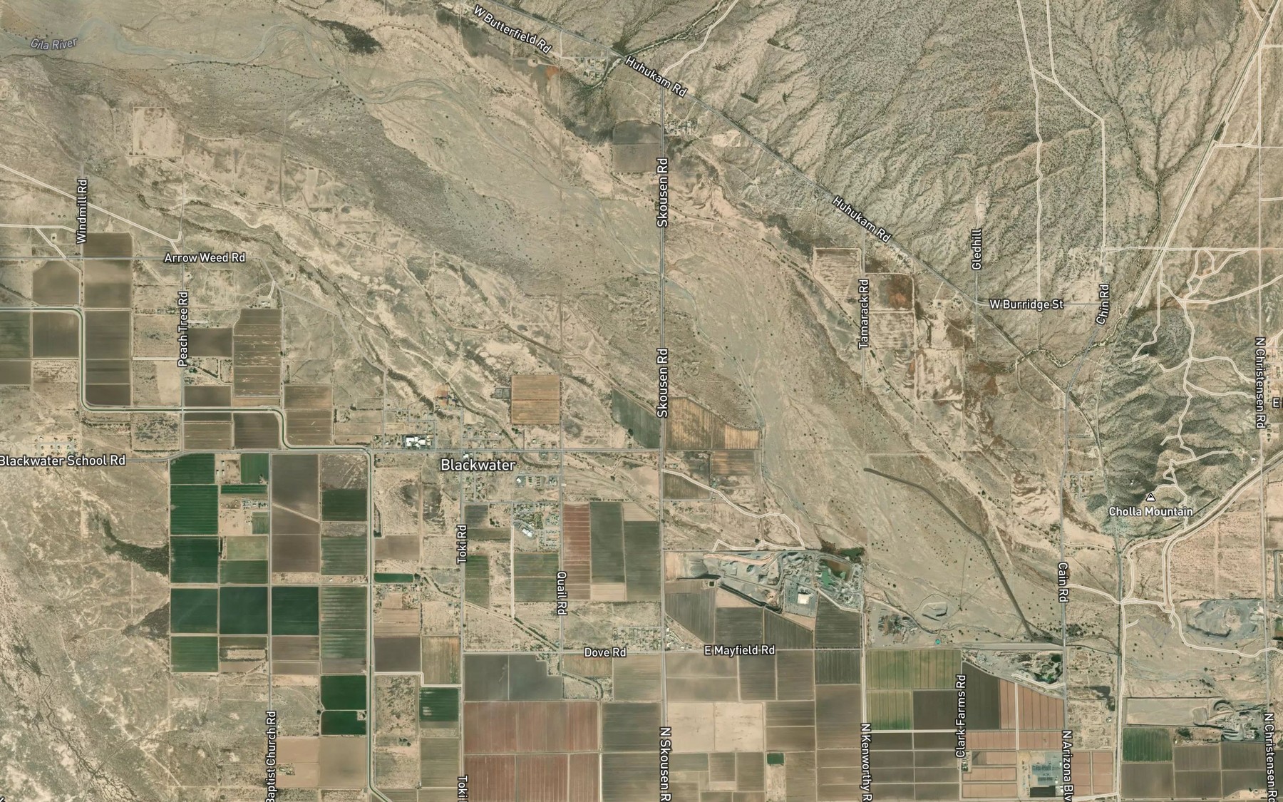 Satellite map of the Blackwater Lateral