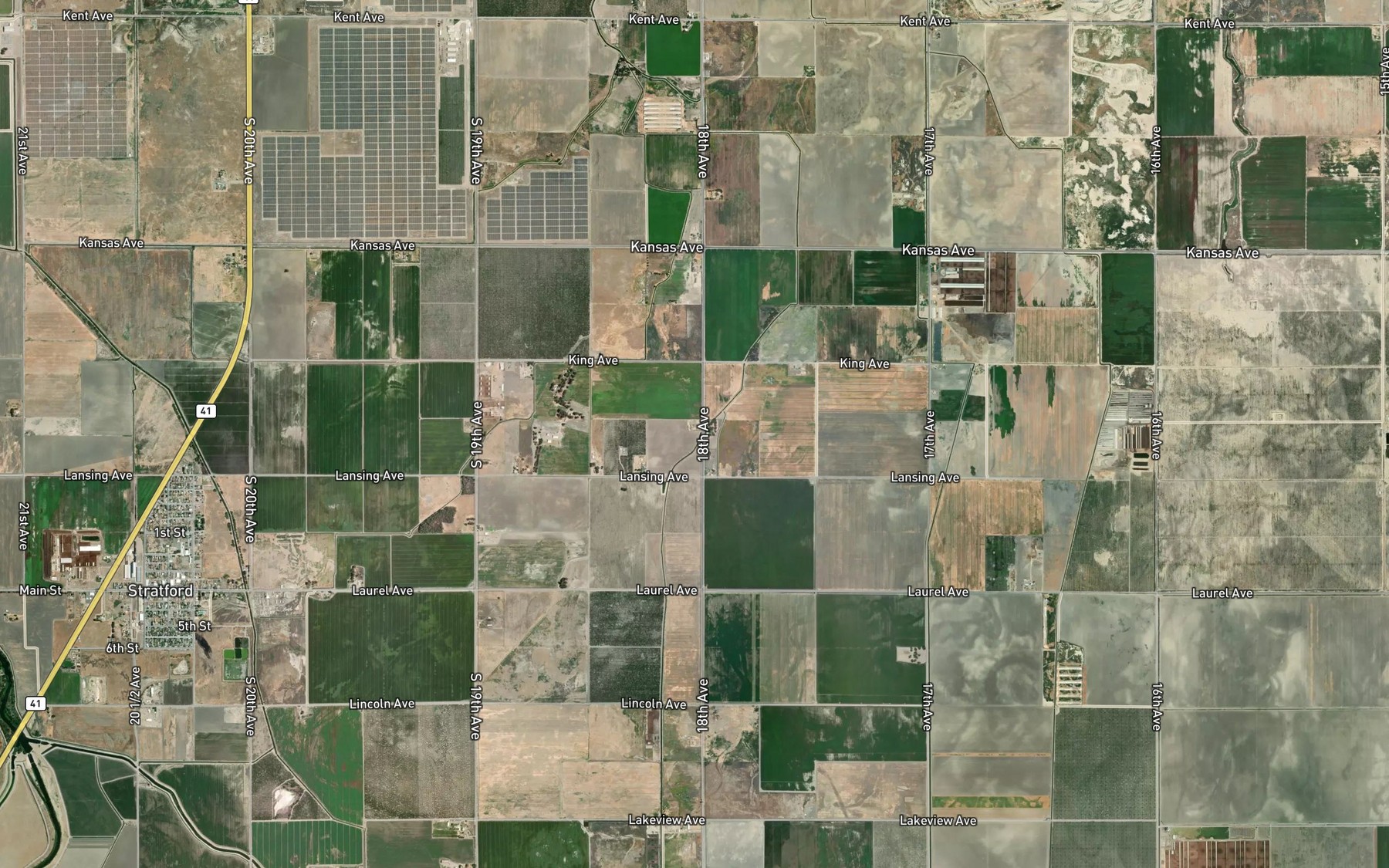 Satellite map of the Jacobs Canal