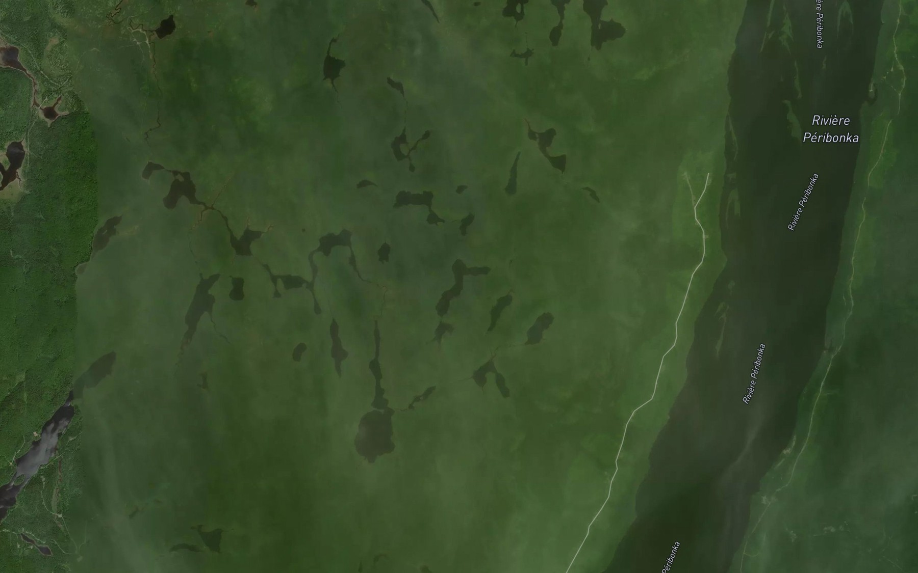 Satellite map of the Lac des Bonshommes