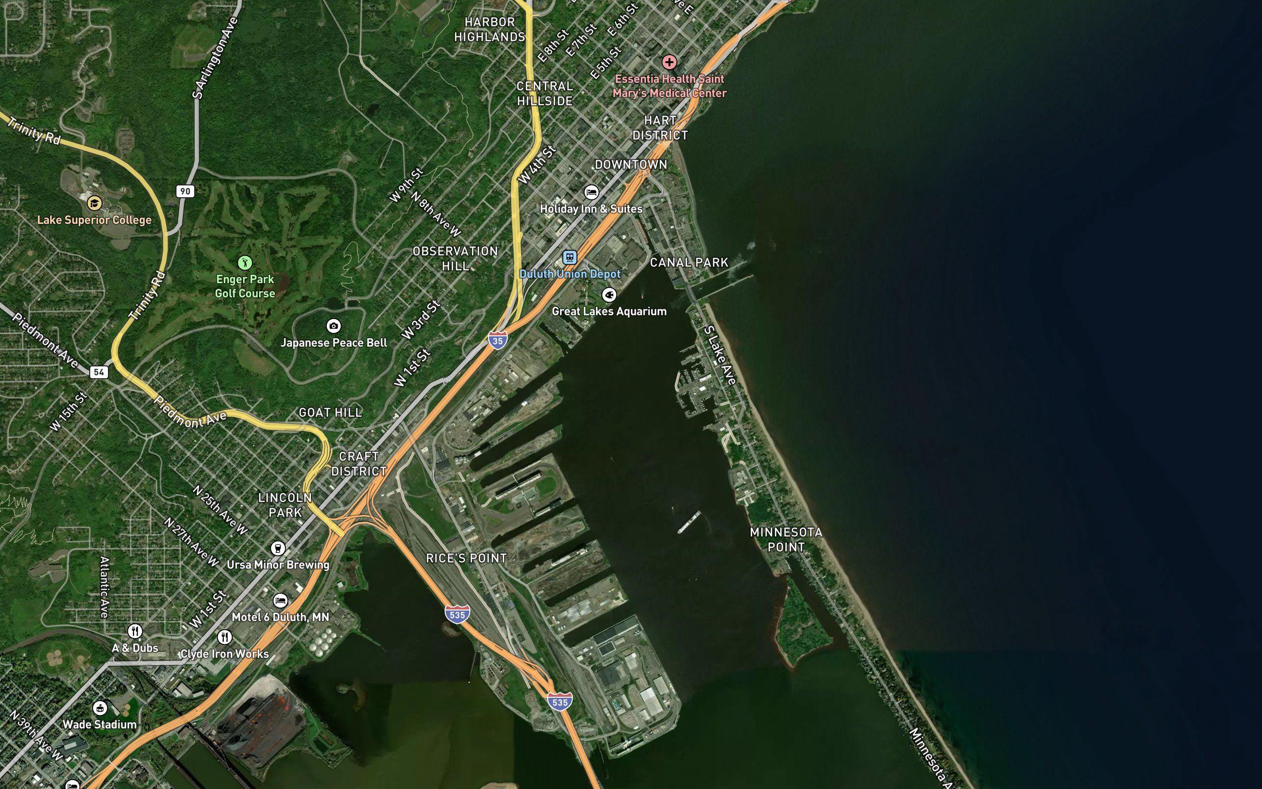 Duluth Harbor Basin Northern Section