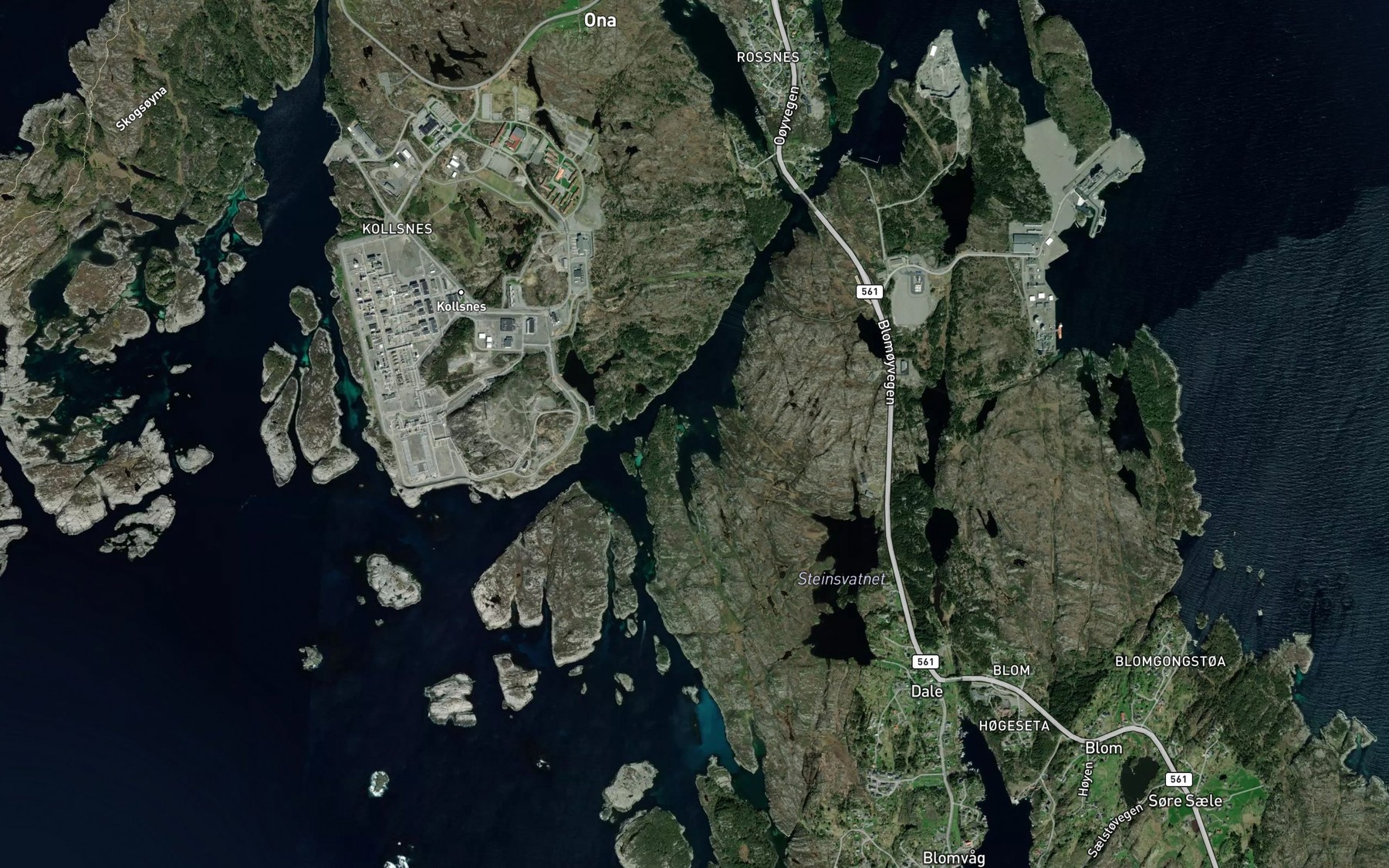 Satellite map of the Vestra Batevika