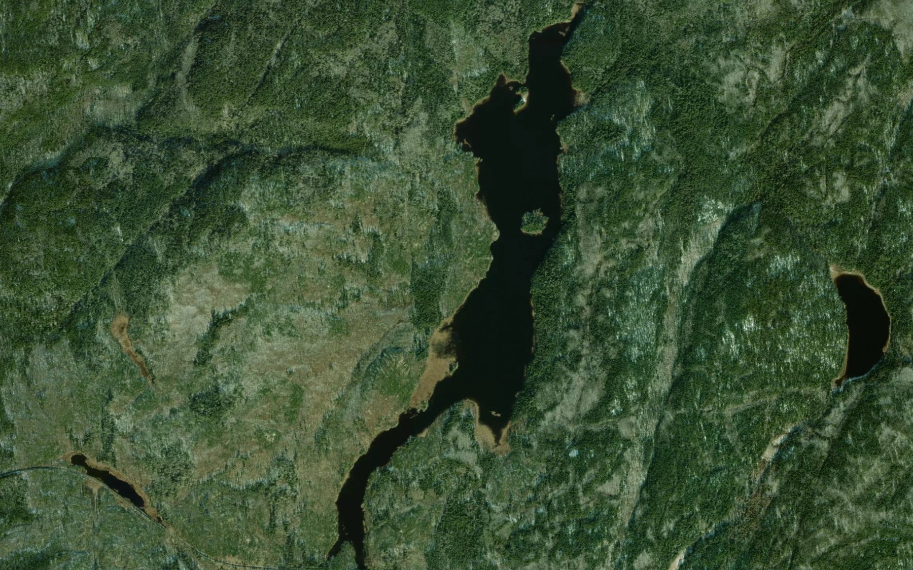 Satellite map of the Upper Taradale Lake