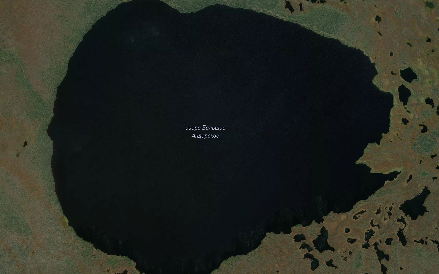 Satellite map of the Ozero Bol'shoye Anderskoye