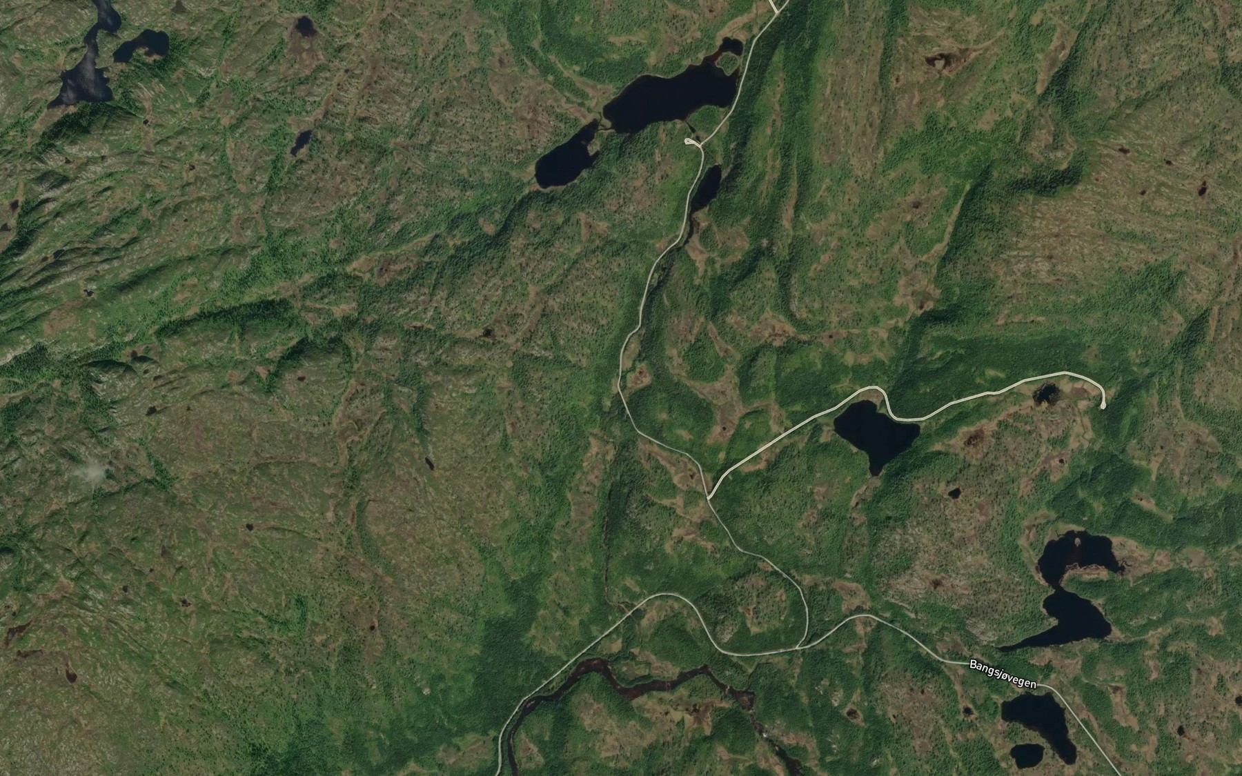 Satellite map of the Bosovassbekken