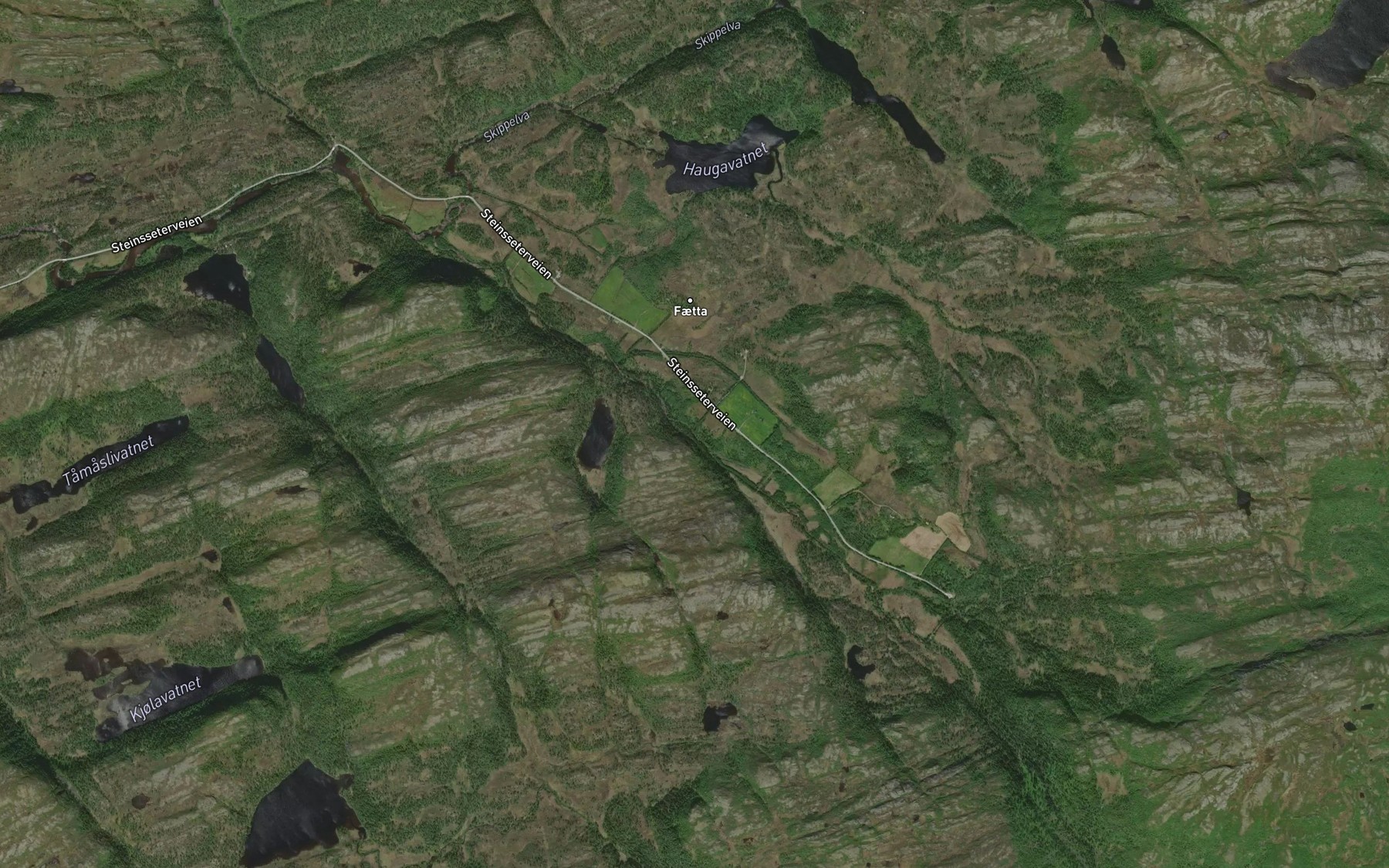 Satellite map of the Holbekken