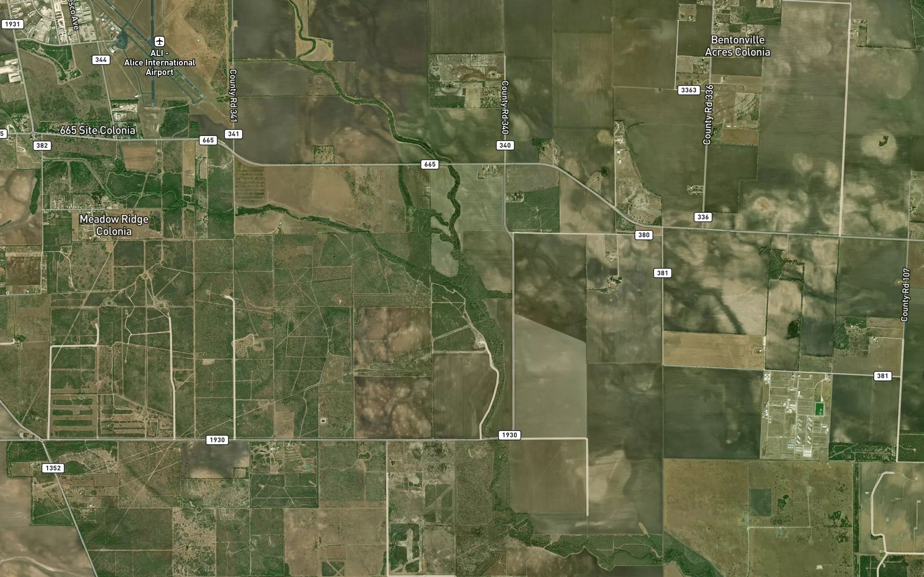 Satellite map of the Lattas Creek