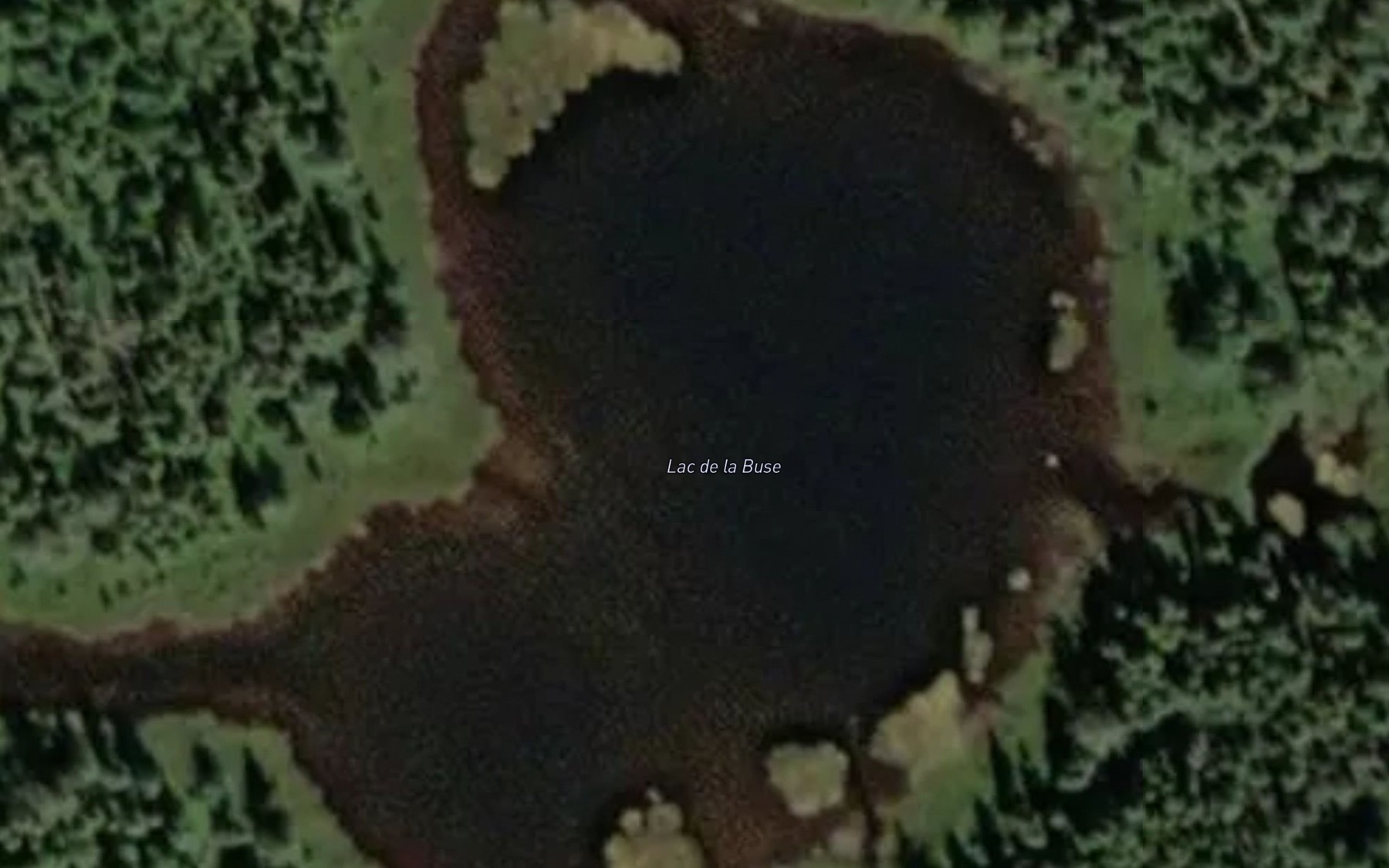 Satellite map of the Lac de la Buse