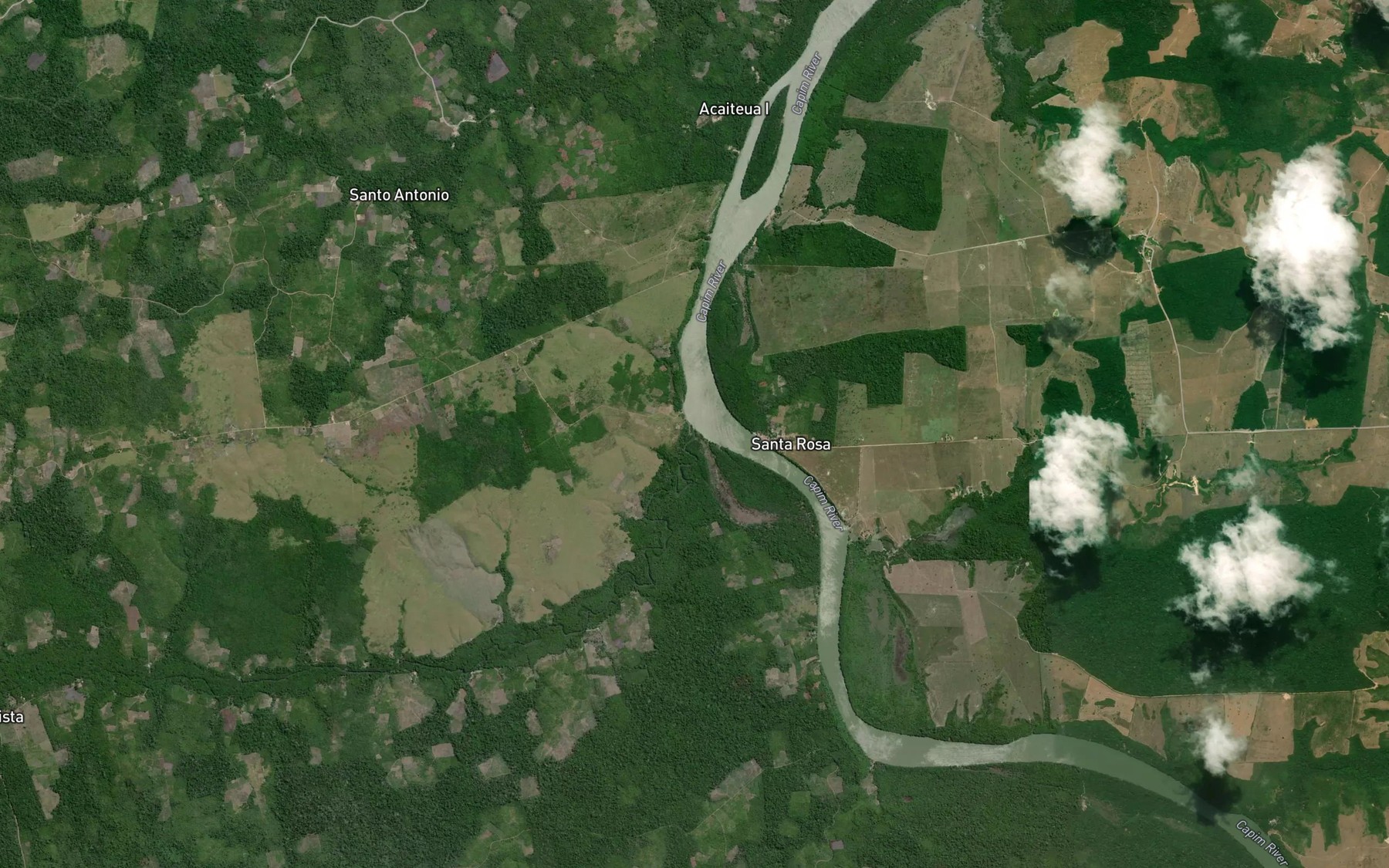 Satellite map of the Igarape Maracaxi