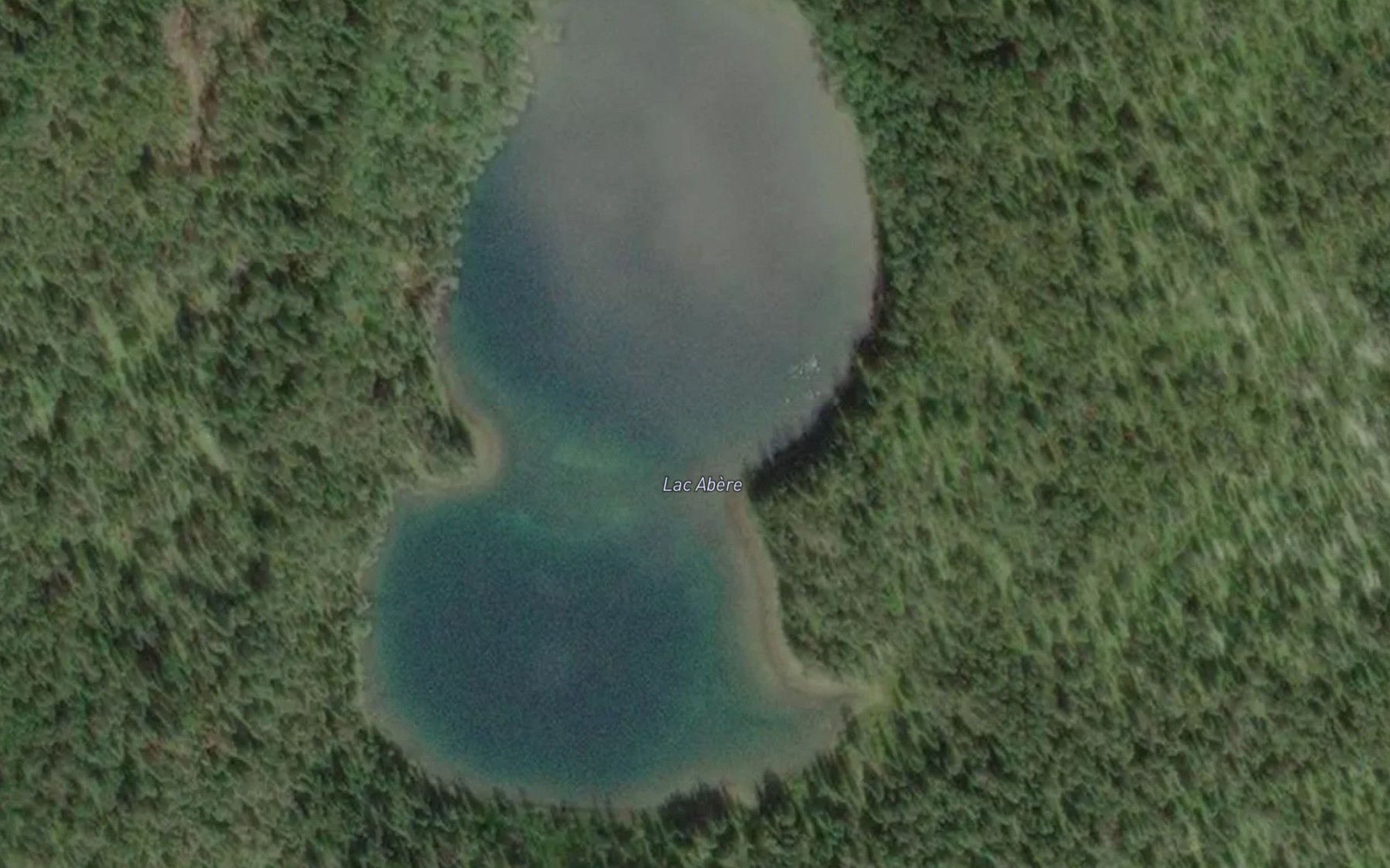 Satellite map of the Lac Abere