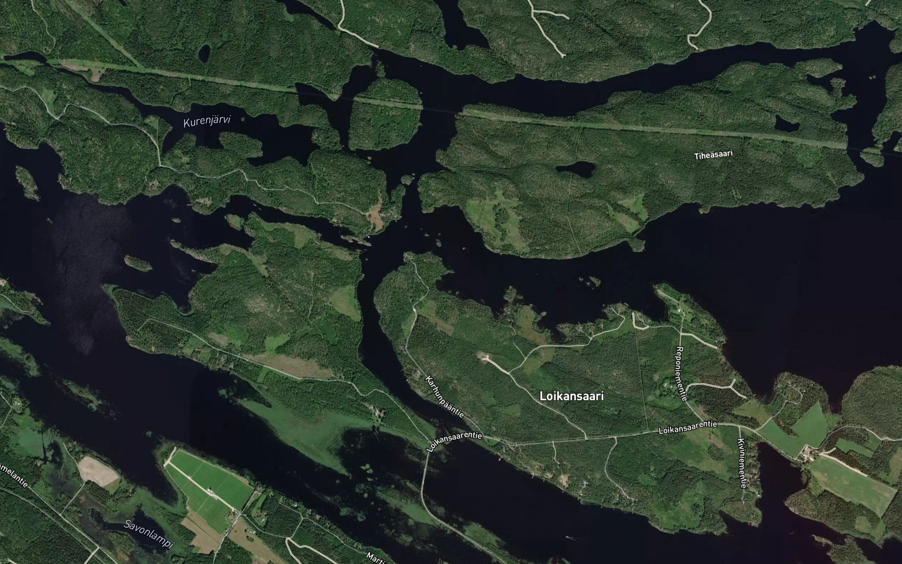 Satellite map of the Raiviolahti
