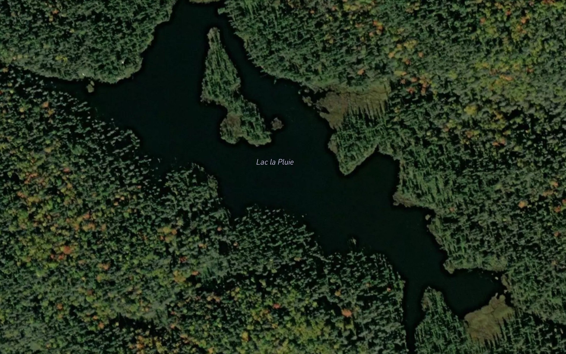 Satellite map of the Lac la Pluie