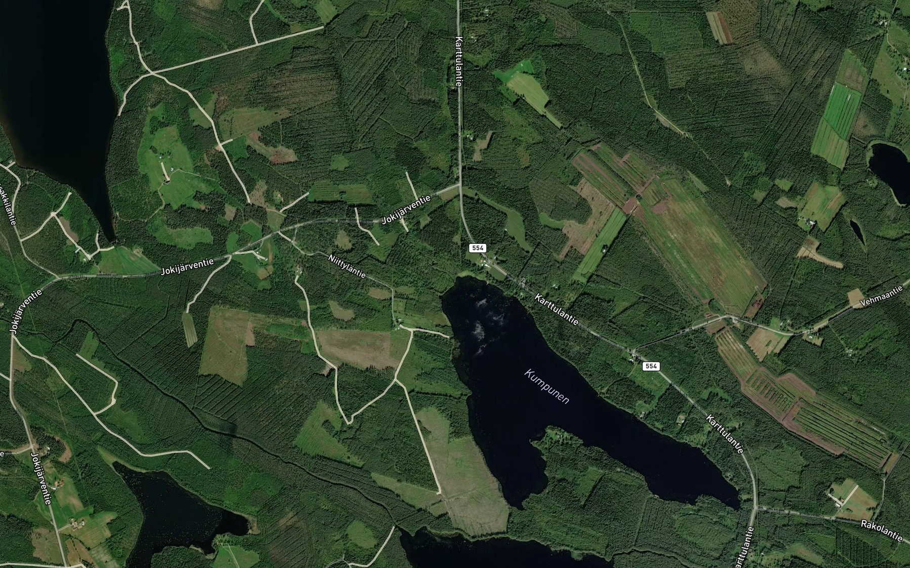 Satellite map of the Kivipuro