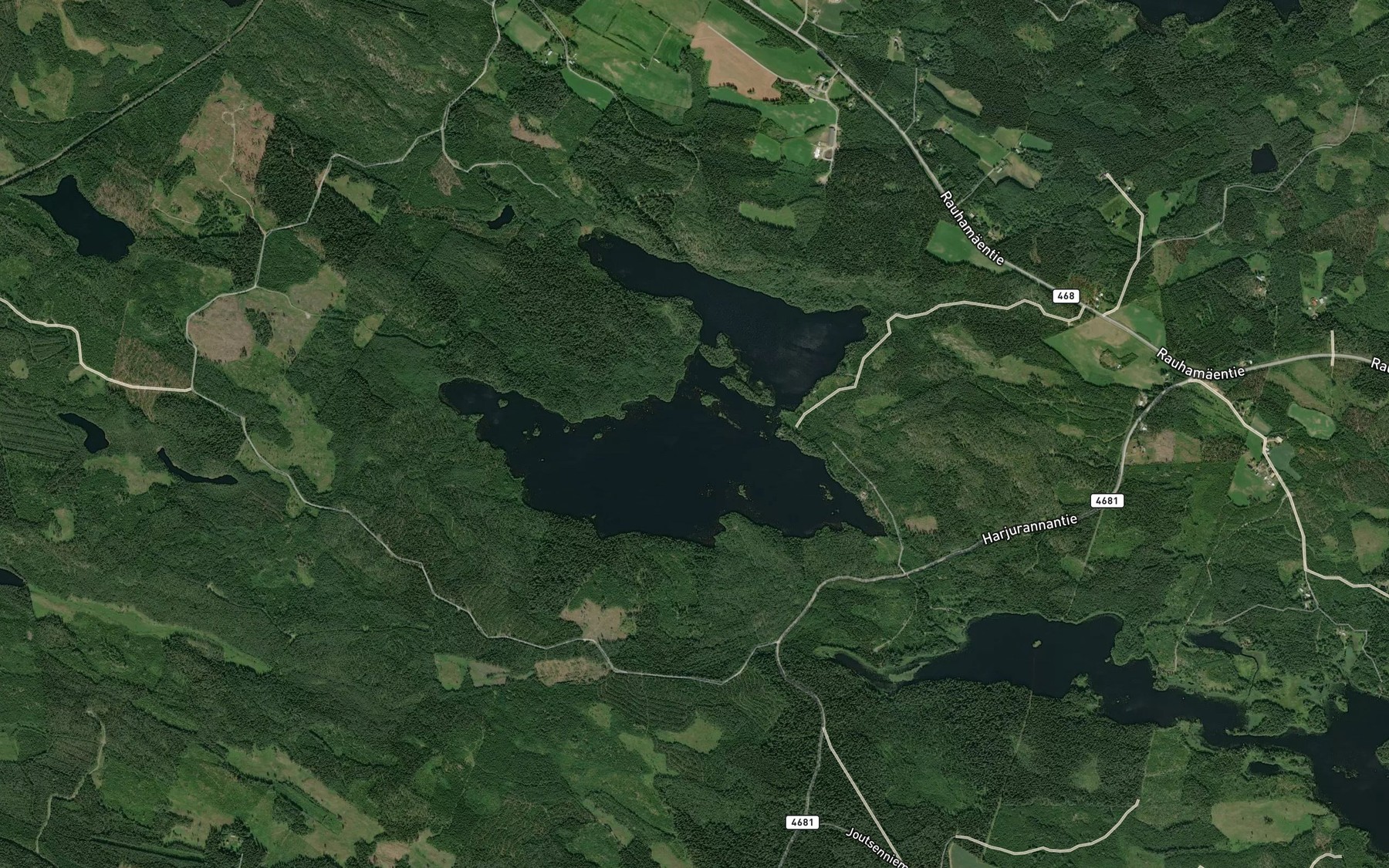 Satellite map of the Rauhajarvi