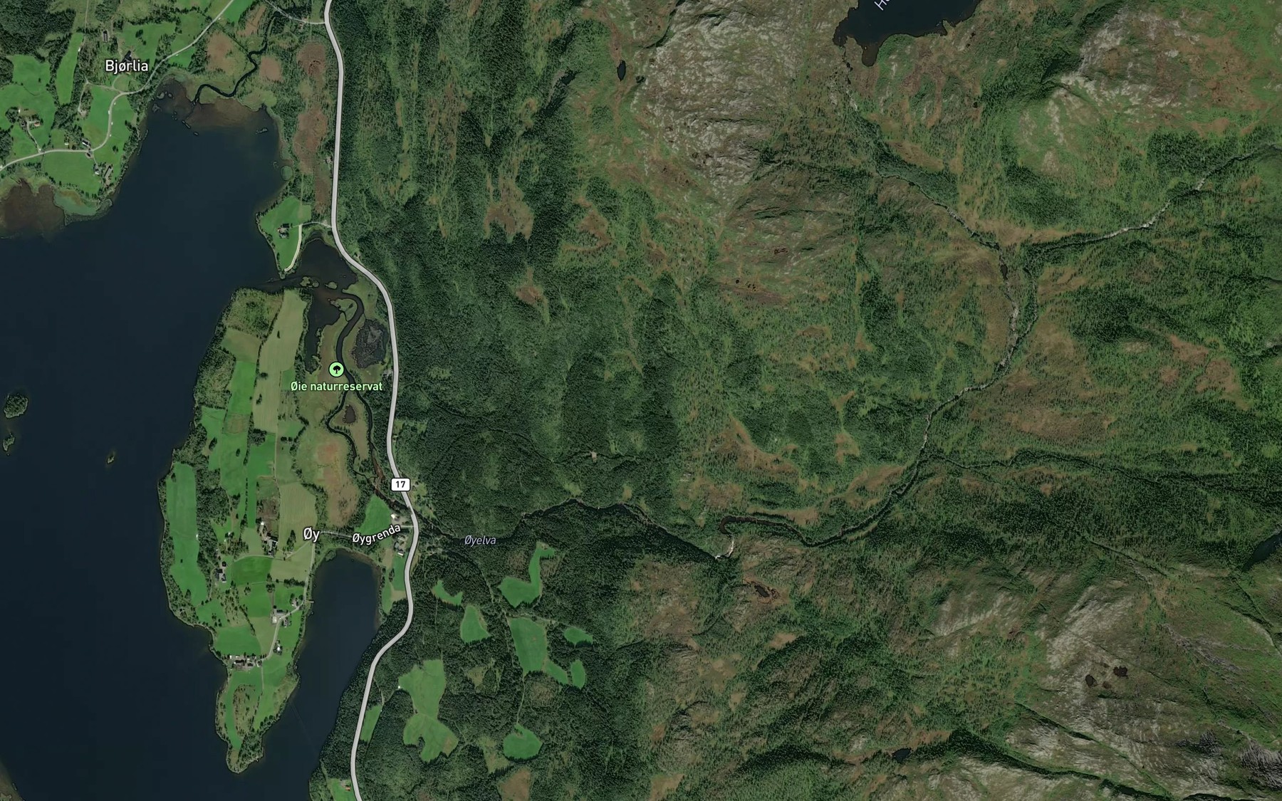 Satellite map of the Vester Kloyvbekken
