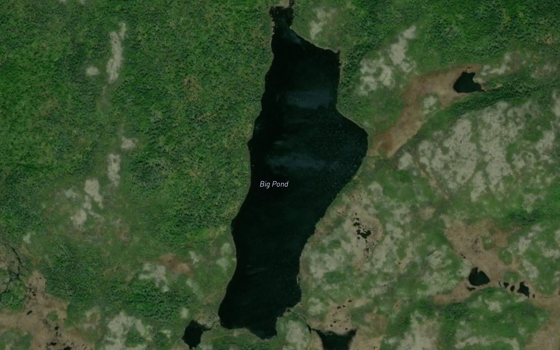 Satellite map of the Big Pond