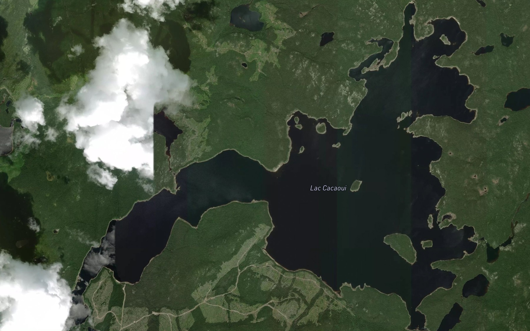 Satellite map of the Lac Cacaoui