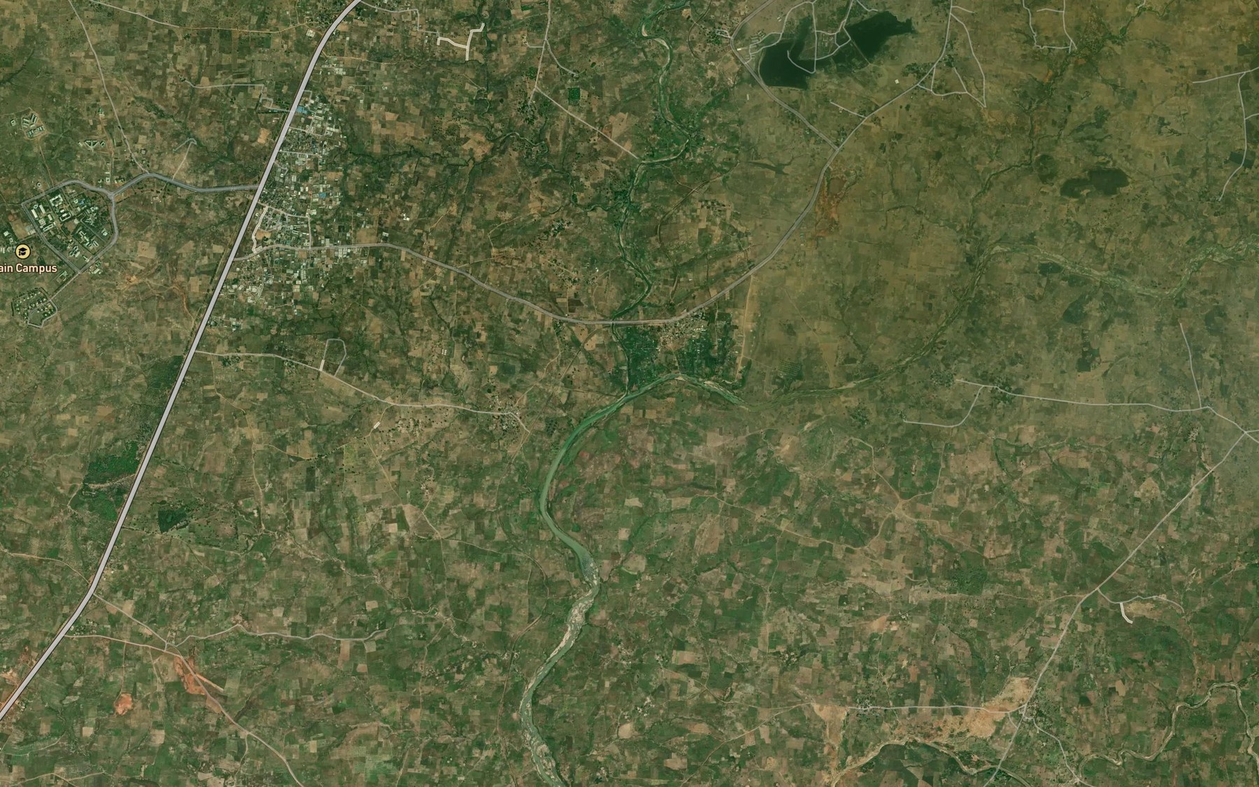 Satellite map of the River Bako