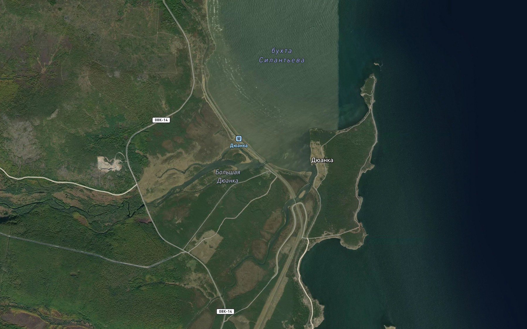 Satellite map of the Bol'shaya Dyuanka