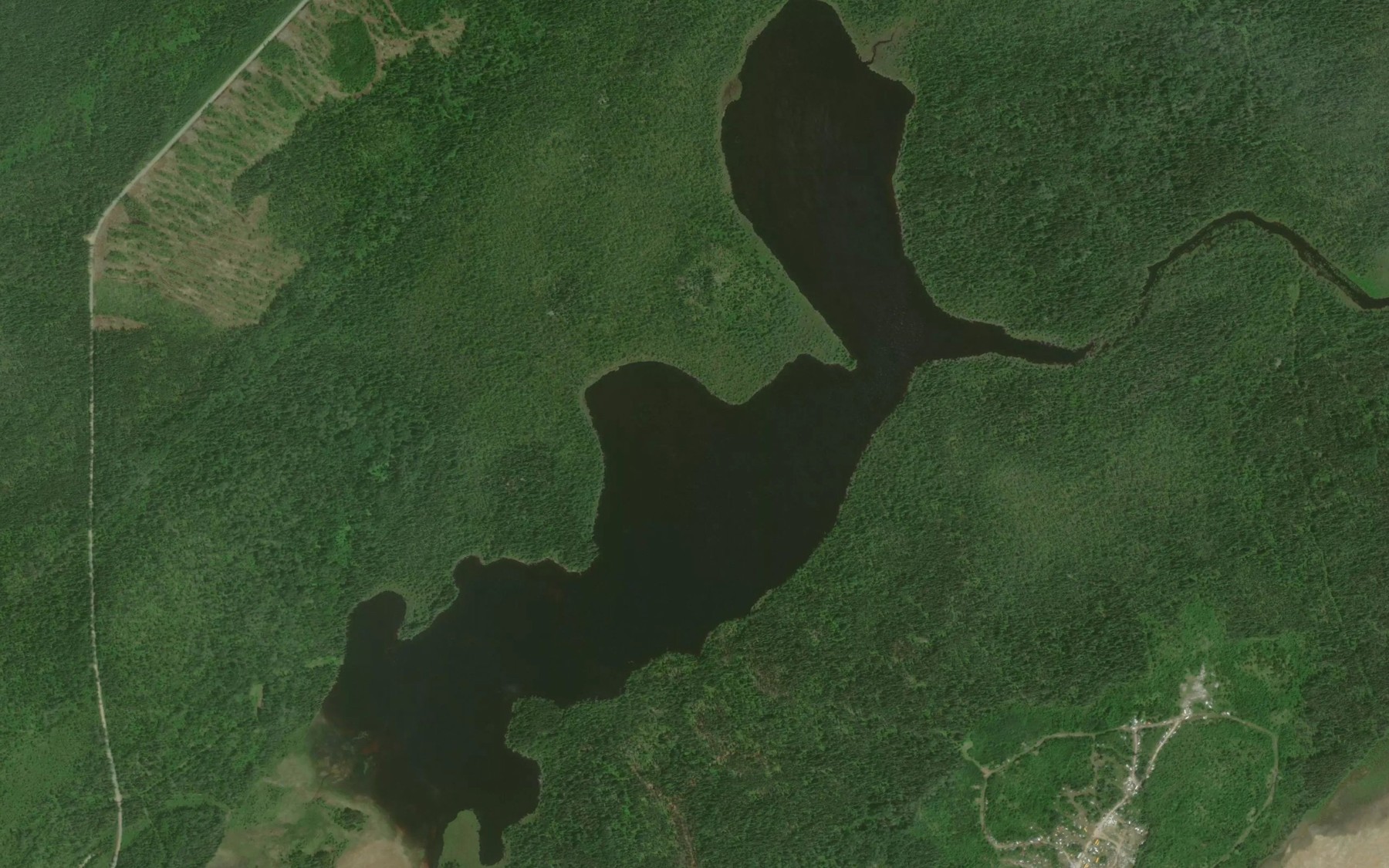 Satellite map of the Magnet Lake