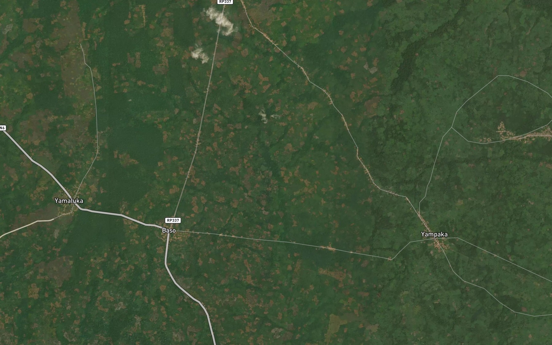 Satellite map of the Makunga