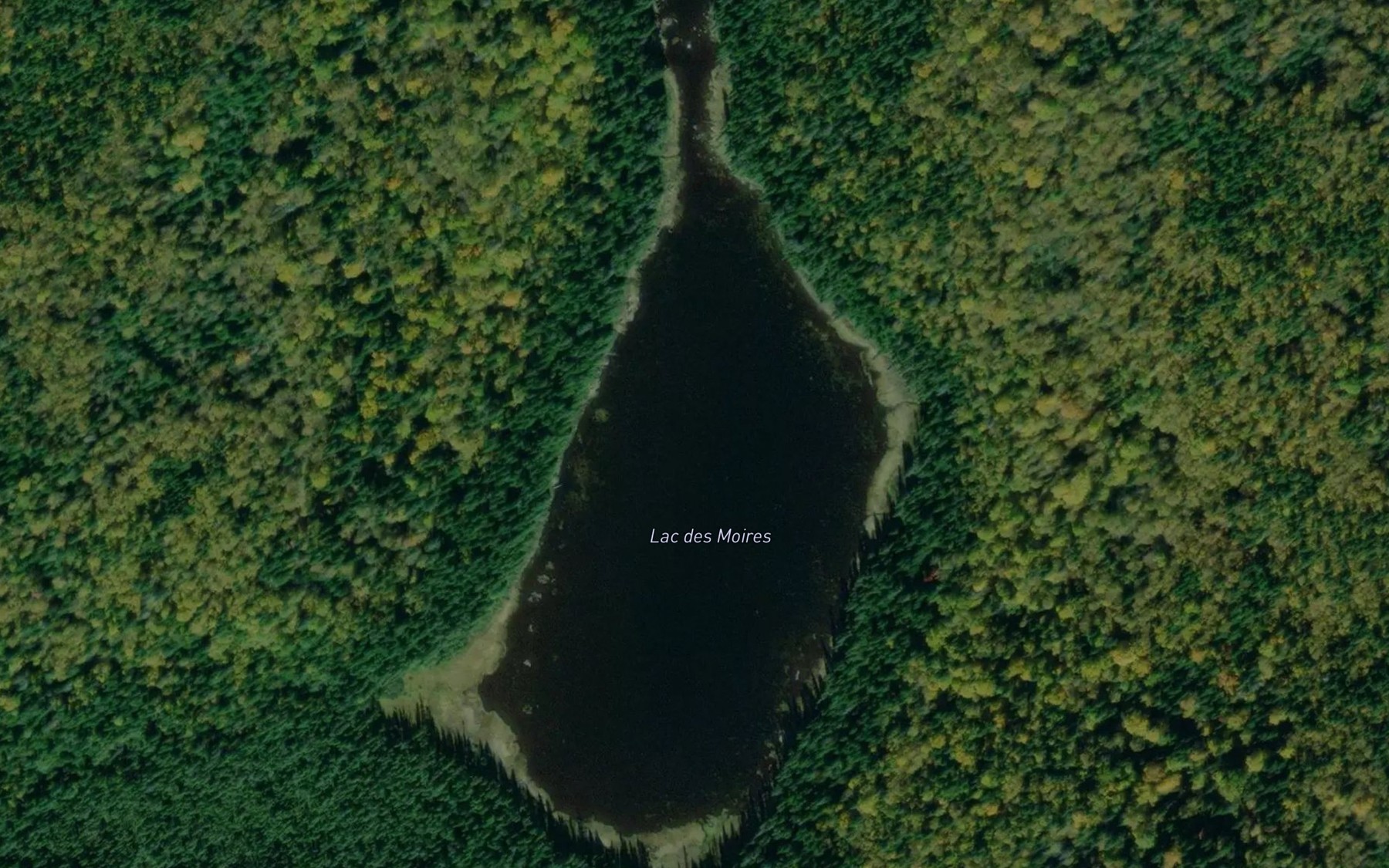 Satellite map of the Lac des Moires