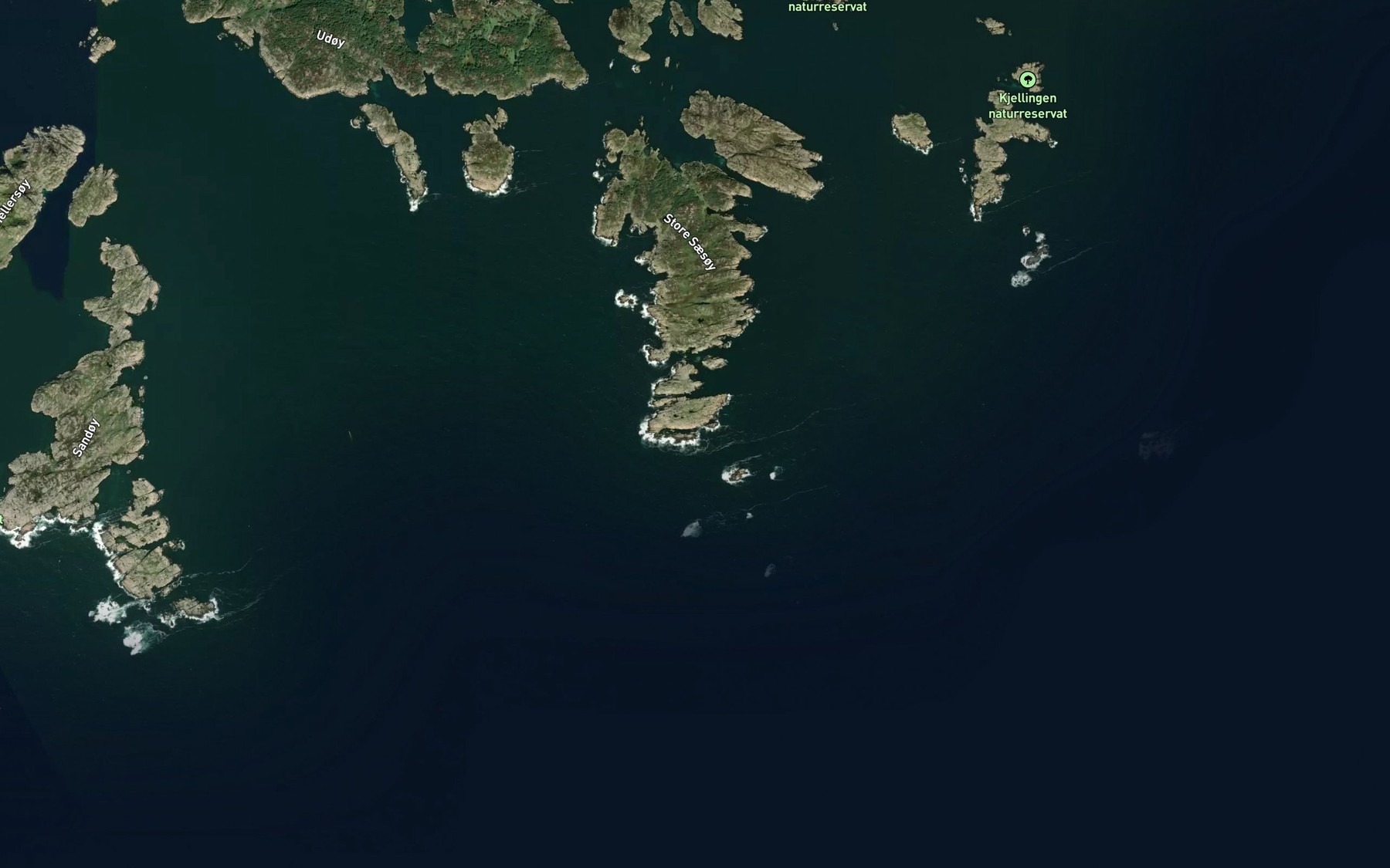 Satellite map of the Sildehola