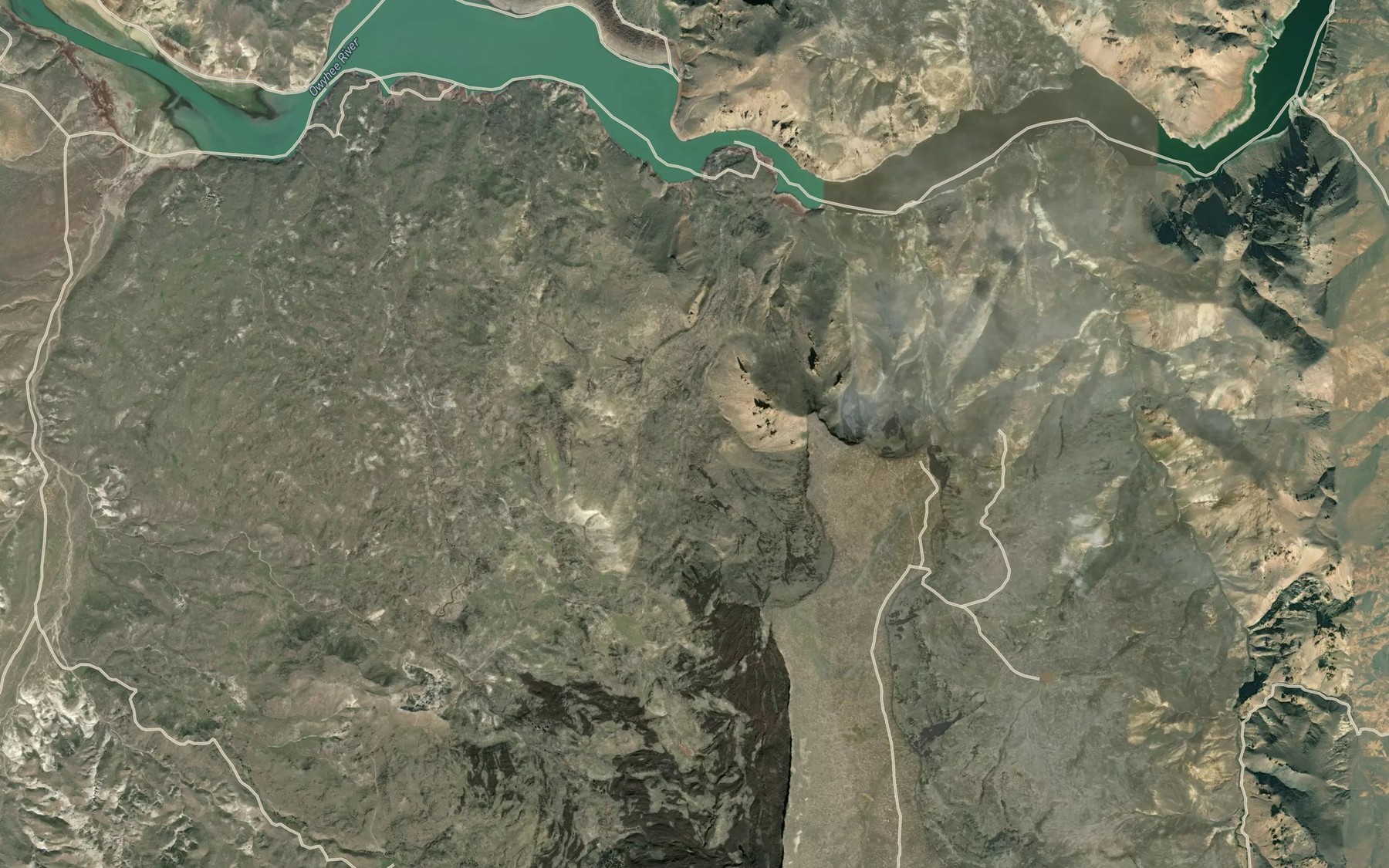 Satellite map of the Red Rock Spring