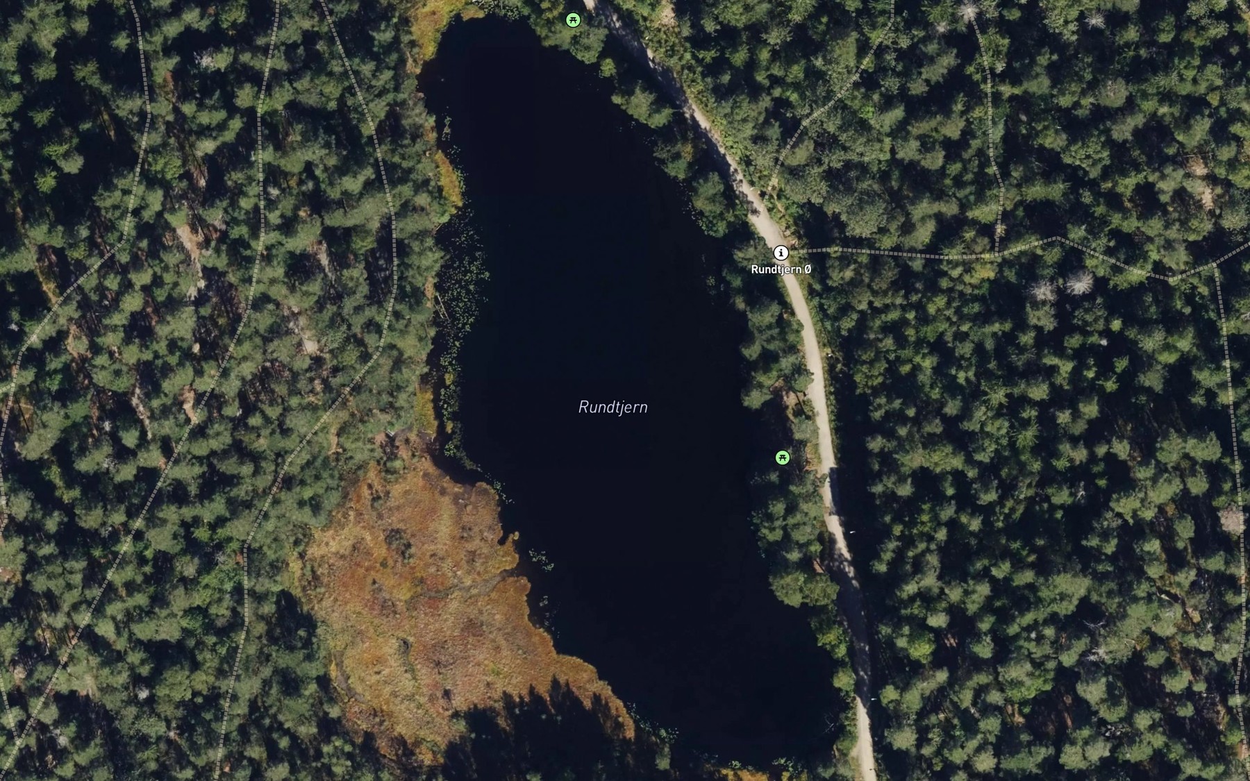 Satellite map of the Rundtjern