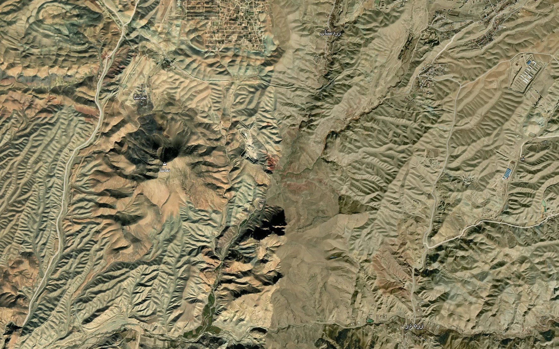 Satellite map of the Siah Rud