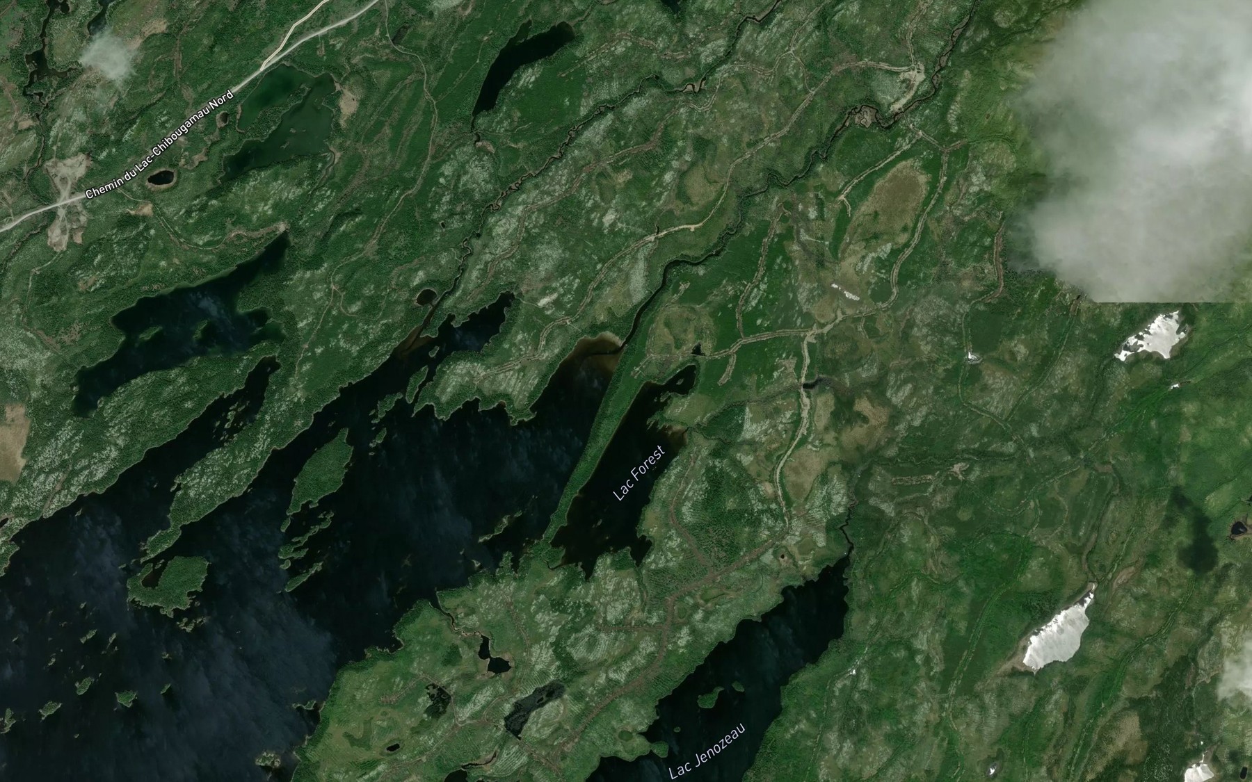 Satellite map of the Riviere Nepton