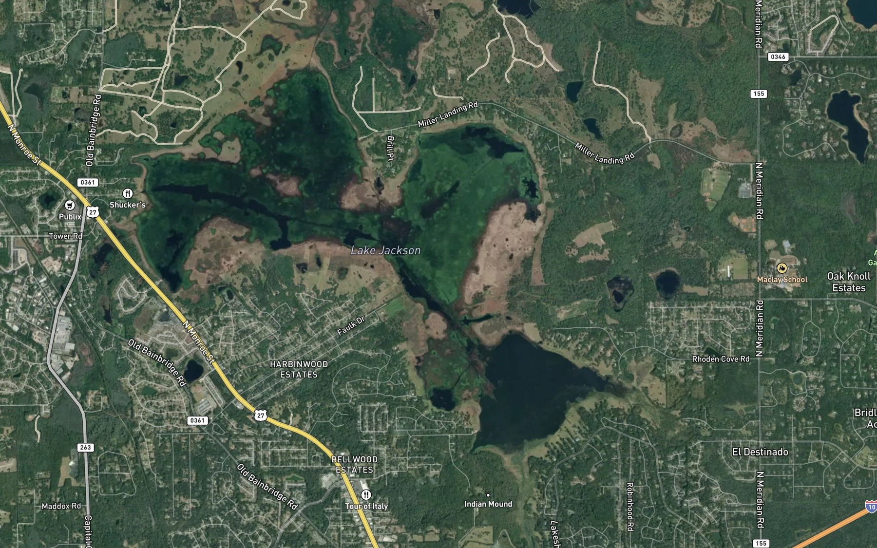 Satellite map of the Spot 4