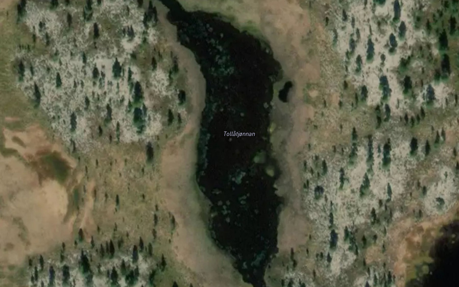 Satellite map of the Tollatjornane