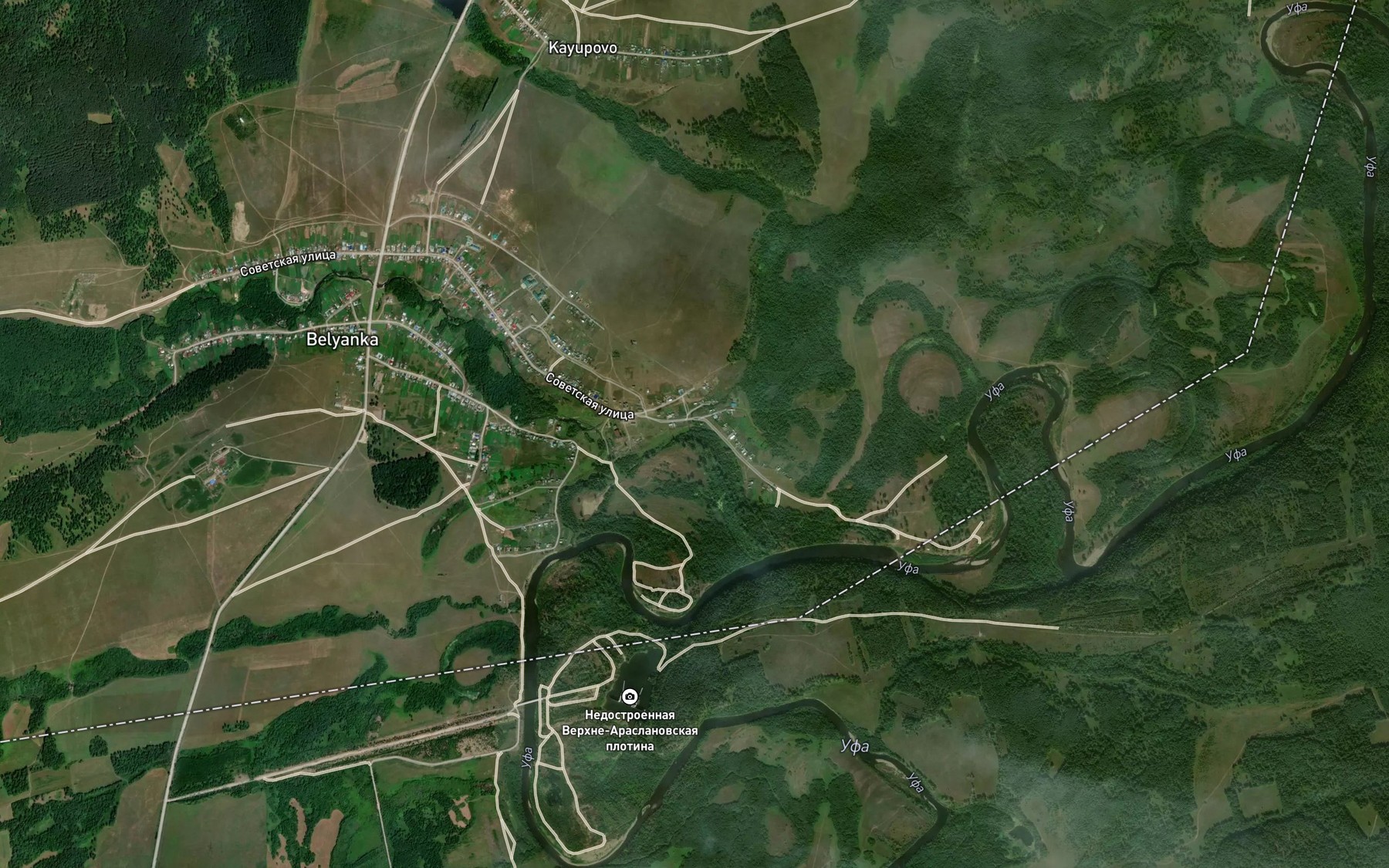 Satellite map of the Topkonda
