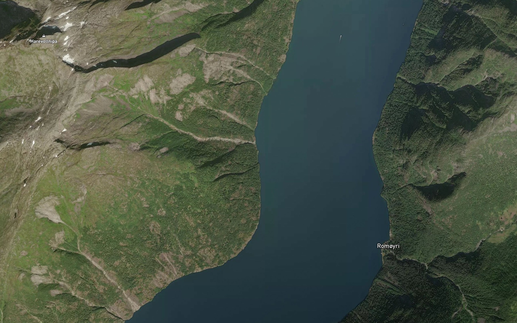 Satellite map of the Nausthaugviki