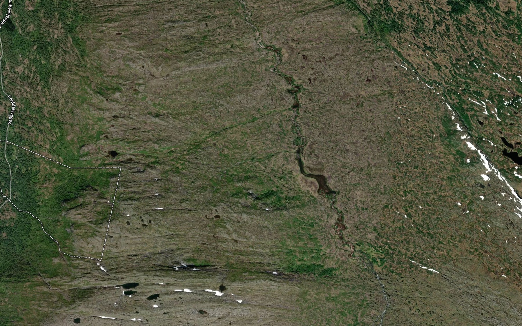 Satellite map of the Fjellbekken