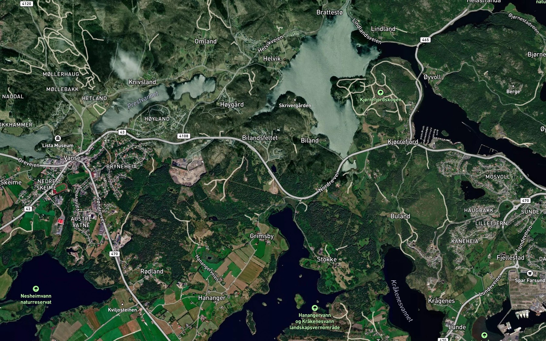 Satellite map of the Duetjonn